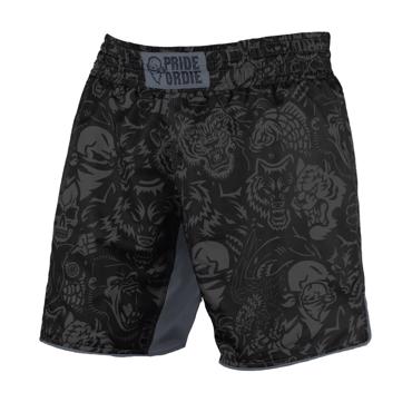 Pride Or Die ferocity MMA Shorts - Black